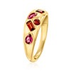 Ross-Simons 0.68 ct. t.w. Multi-Gemstone Ring in 18kt Gold Over Sterling - 3 of 4