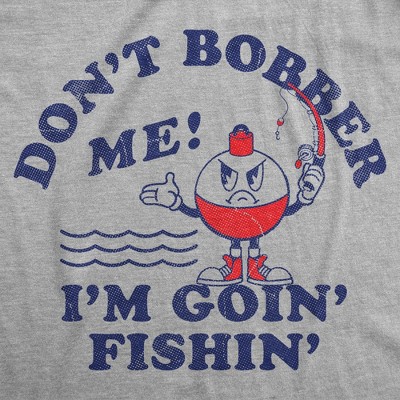 Мужские футболки Crazy Dog T-Shirts, Inc. Mens Funny T Shirts Dont Bother Me Im Goin Fishin Sarcastic Fish Graphic Novelty Tee for Men - Crazy Dog Men's T Shirt For Fishers Light Grey M — фото 2