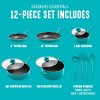 GreenLife Essentials 12pc Ceramic Nonstick Aluminum Cookware Set - 4 of 4