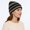 Anna-Kaci Unisex Striped Knit Beanie Hat Cuffed Warm Winter Cap - 2 of 3