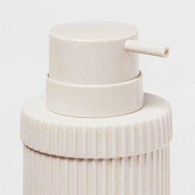 Ribbed Soap Pump Ivory - Room Essentials&#8482;