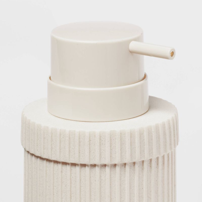 Ribbed Soap Pump Ivory - Room Essentials&#8482;, 5 of 8