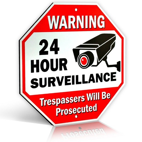 Signs Authority Video Surveillance Signs Outdoor No Trespassing Signs ...