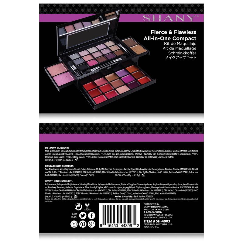 SHANY Fierce & Flawless All-in-One Makeup Kit, 4 of 5