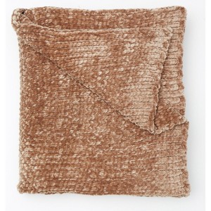 BrylaneHome Chenille Knitted Throw Blanket - 1 of 2