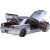 Nissan Nismo R34 GT-R Z-TUNE RHD (Right Hand Drive) Silver Metallic 1/18 Model Car by Autoart - 2 of 4