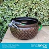 BirdRock Home Decorative Water Hose Pot - Open Top - Steel Metal with Copper Accents - 100ft - 4 of 4