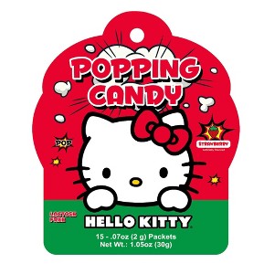 A-Sha Foods USA Hello Kitty Strawberry Flavored Popping Candy - 1.05oz/15ct - 1 of 4