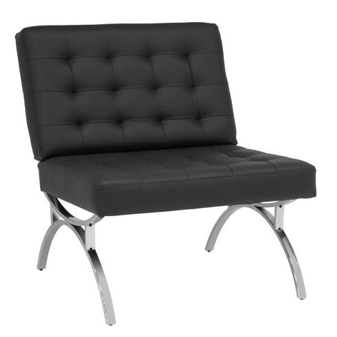 Studio Designs Home Newel Modern Accent Chair Steel Frame 250 Lbs Capacity Black Target
