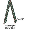 Allegra K Women's Skinny Silky Polka Dot Waistband Long Narrow Neckscarf Bag Handle Accessory 1 Pc - 3 of 4