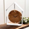 Sullivans Metal Framed House Desk Clock 13"H Brown - 3 of 4