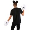 HalloweenCostumes.com One Size Fits Most   Adult Mickey Ears & Glove Halloween Costume Accessory Set, Black/White - 4 of 4