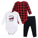 Hudson Baby Infant Unisex Cotton Bodysuit and Pant Set, Christmas Tree