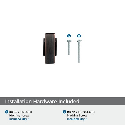 Oil Rubbed Bronze T-Handle Cabinet Knob with Mounting Hardware