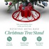 Home Heritage Electric 360 Degree Rotating Artificial Christmas Tree Metal Stand for Trees, Pole Diameter 1 to 1.75 Inches - 2 of 4