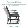 Best Choice Products 2-Person Outdoor Swing Glider, Steel Patio Loveseat, Bench Rocker w/ Armrests - 2 of 4