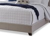 Royal Hampton Button Tufted Polyester Headboard with Low Profile Queen Bed - 4 of 4