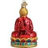 Old World Christmas Blown Glass Ornament for Christmas Tree, Red Buddha - 3 of 4