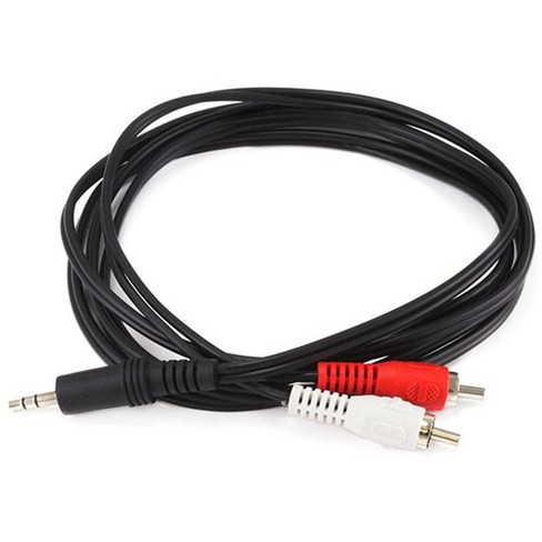 6 ft Stereo Audio Cable - 3.5mm Male to 2x RCA Female