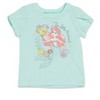Disney The Little Mermaid Princess Cinderella Girls T-Shirt Leggings and Headband 3 Piece Outfit Set Toddler to Little Kid - 3 of 4
