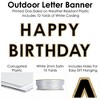 Big Dot of Happiness Adult Happy Birthday - Gold - Large Birthday Party Decorations - Happy Birthday - Outdoor Letter Banner - image 4 of 4