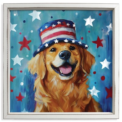 Creative Products Patriotic Golden 16 x 16 Framed Print