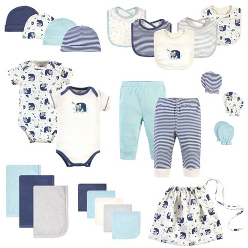 Touched By Nature Baby Boy Organic Cotton Layette Set And Giftset ...