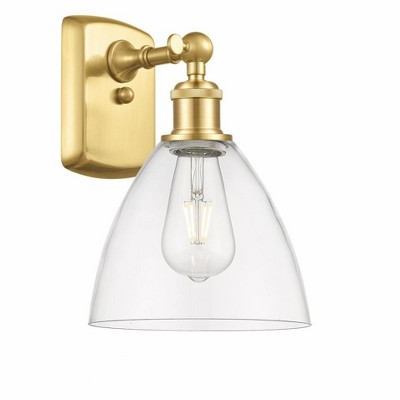 Bristol Glass - 1 Light Wall Sconce In Industrial Style-11.25 Inches Tall and 8 Inches Wide