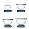 Itopfox Glass Mixing Bowls with Lids, 4-Piece Set for Meal Prep, Food Storage, Cooking, Baking, BPA-Free, Nesting Bowls - 2 of 4
