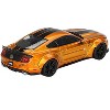 Ford Mustang "LB-Works" LB Gold Metallic with Black Stripes Limited Edition 1/64 Diecast Model Car by Mini GT - 4 of 4