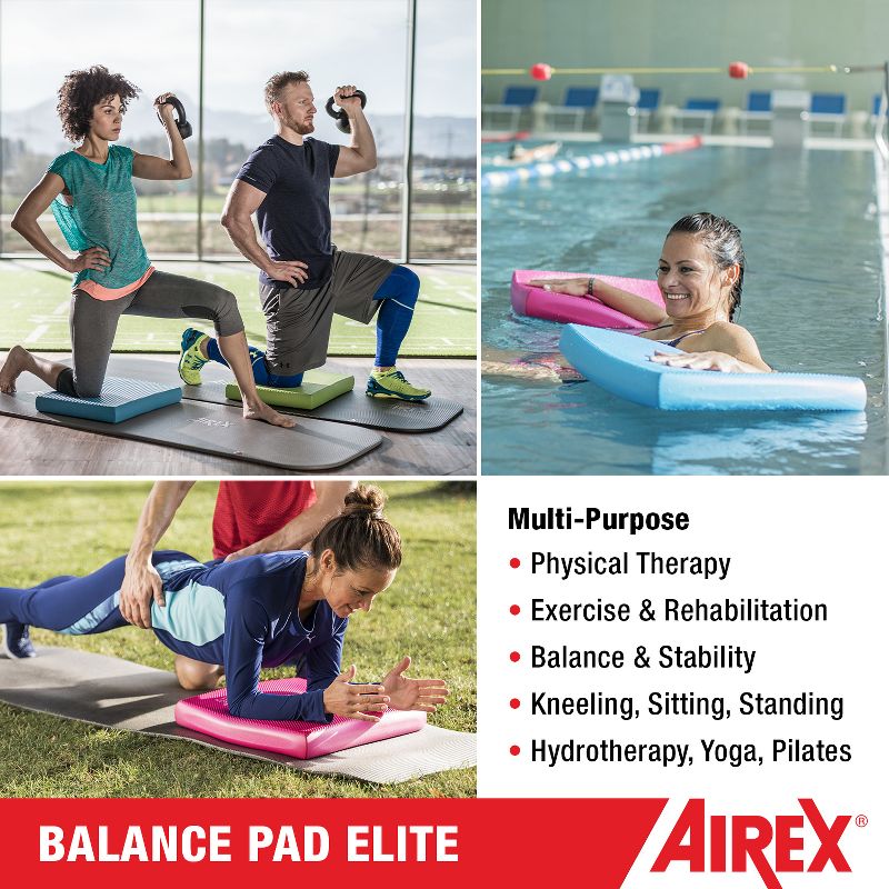 AIREX Balance Pad – Stability Trainer for Balance, Stretching, Physical Therapy, Mobility, and Core Non-Slip Closed Cell Foam Premium Balance Pad, 4 of 7