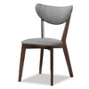 5pc Hadrea Mid Century Modern Dining Set with Foam Padded Chairs - Baxton Studio - 2 of 4