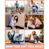 FURNIinspire 6 Pairs Pilates Stockings Toes Home Pilates Socks for Women Non Slip Grippers Yoga Crew Socks Barre, Multicolored, 7.41"*0.39"*0.39" - 4 of 4