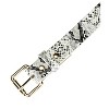 INSPIRE CHIC Women's Slim Thin Snakeskin Embossed Faux Leather Skinny Belts Waistband - 2 of 4