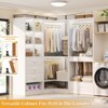 Aheaplus Corner Closet Oraganizer System with Drawers and Hanging Rods, Cube Storage Walk-in Closet System - 4 of 4