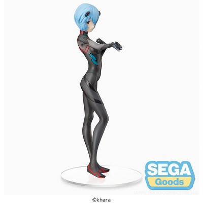 Rei Ayanami Black and Blue Plastic Anime Figure