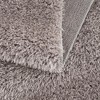 NAYSAYE Super Soft Polyester Shag 6' x 4' Area Rug Plush Cozy High Pile Machine Woven Durable Easy Care for Living Room and Bedroom, Gray - 3 of 4