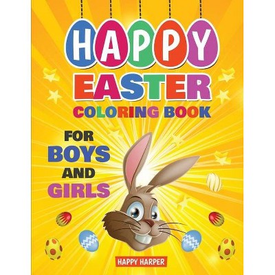 Easter Coloring Book - by  Harper Hall (Paperback)