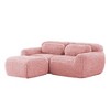 YOOCOZZ  L-shaped Boneless Sofa with Chaise, Soft Plush Fabric 32D Sponge, Throw Pillows - 2 of 4