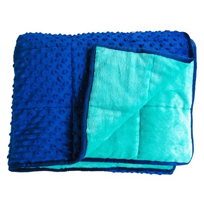 Bouncy Bands 7lb Weighted Sensory Blanket  -  Blue & Green