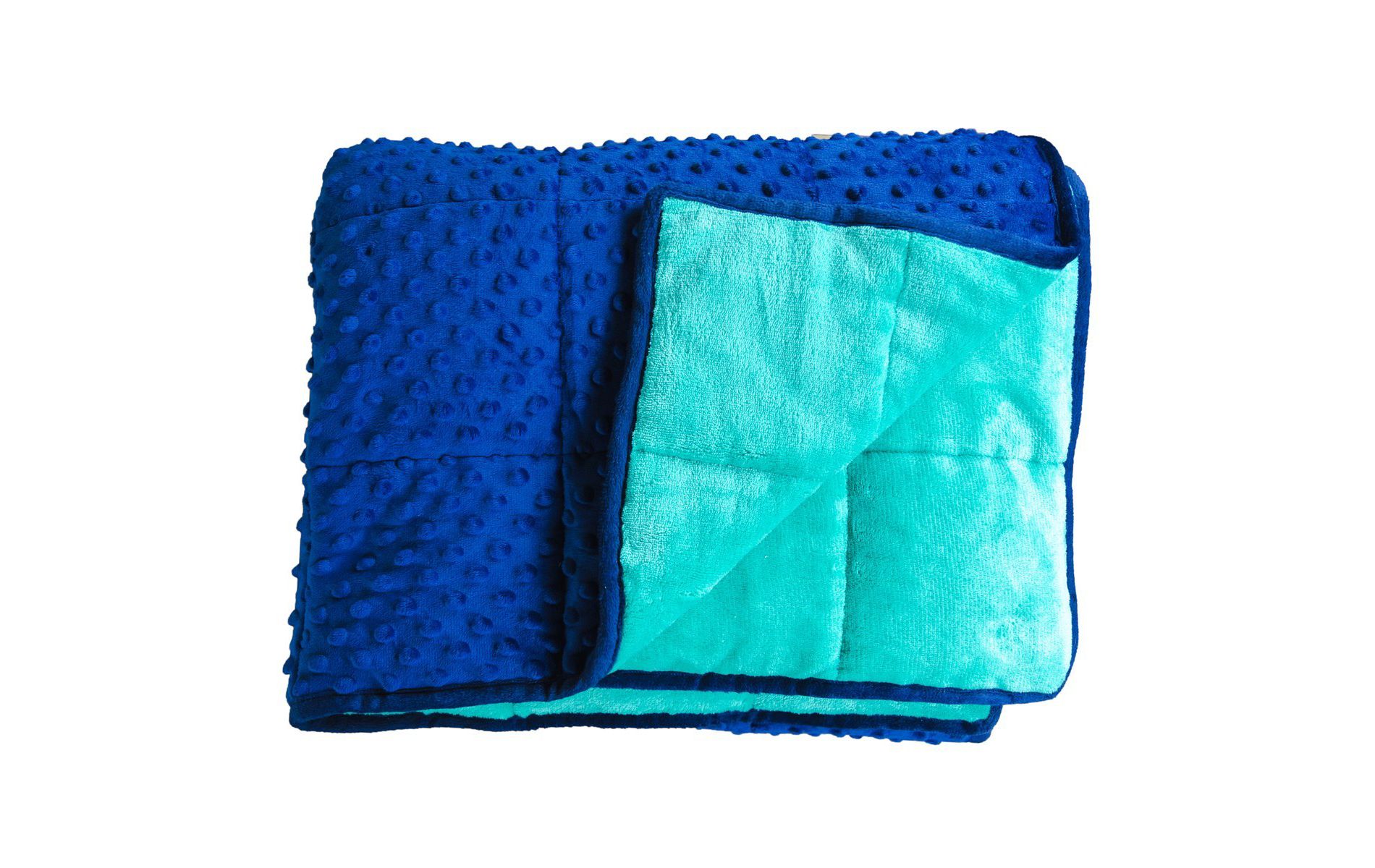 Bouncy Bands 7lb Weighted Sensory Blanket  -  Blue & Green