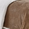 Plazatex Soft Plush Corduroy High Pile Fleece Lined Oversized Blankets All Season Comfort for Bedroom or Lounging on Couch - 3 of 4