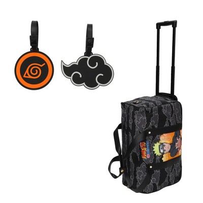 Naruto 17-Inch Wheeled Duffle Bag And Icon Luggage Tags