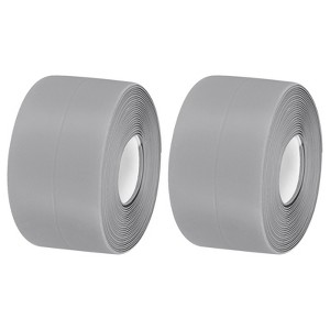 Unique Bargains PVC Waterproof Self-Adhesive Wall Corner Seal Caulk Strip Tape 2 Pcs - 1 of 4