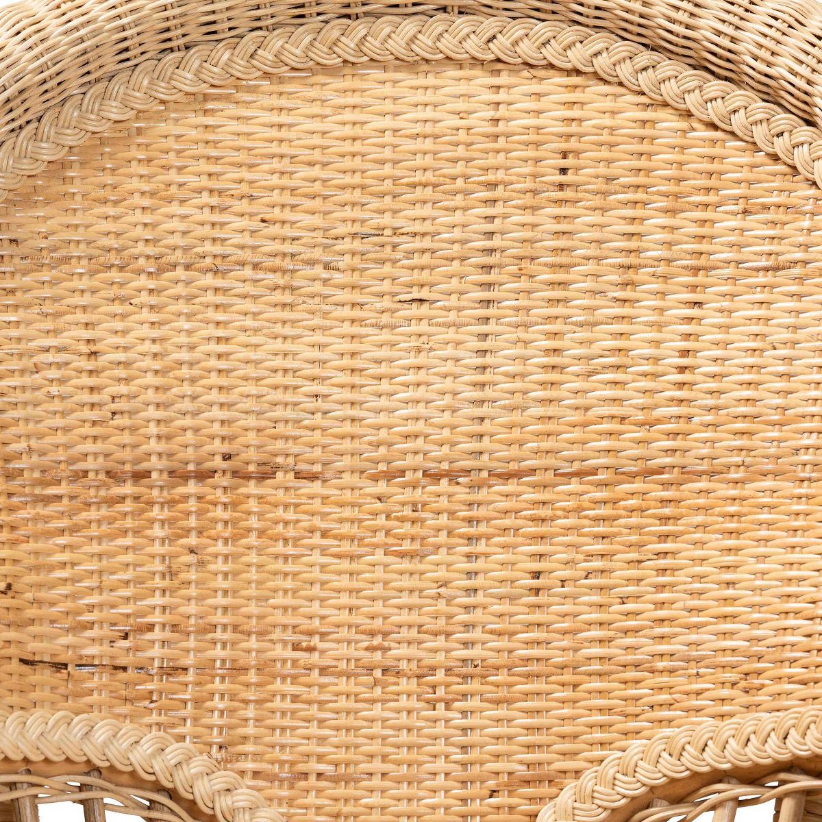 bali & pari Ratu Rattan Accent Chair: Handcrafted, Bohemian Design, No Assembly Required - thumbnail 8