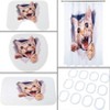 The Lakeside Collection Cat Memory Foam Bath Rugs & Shower Curtain Complete 16 Pc Set - 2 of 4