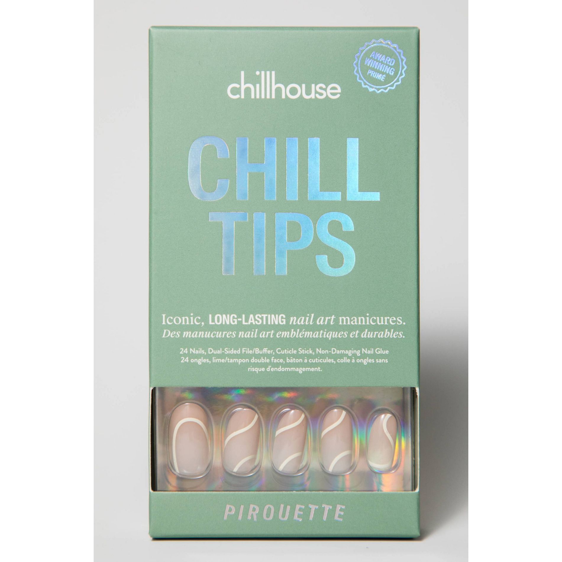 Chillhouse Chill Tips Fake Nails - Design Studio - Pirouette - 24ct