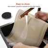 Aoibox Placemats Set of 8, Washable & Heat Resistant Vinyl Woven Non-Slip Table Mats for Indoor/Outdoor Dining, Stain Resistant (Beige) - 3 of 4
