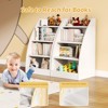 4 Tier Kids Bookshelf, Kids Book Shelf for Kids Rooms, Wood Children Bookcase,Baby Storage Book Rack,Toddler Bookshelf - 4 of 4