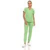 MediChic Scrubs for Women's V-Neck Scrub Set with Six Pocket Cargo Jogger Pants with 4-Way Stretch - 2 of 4